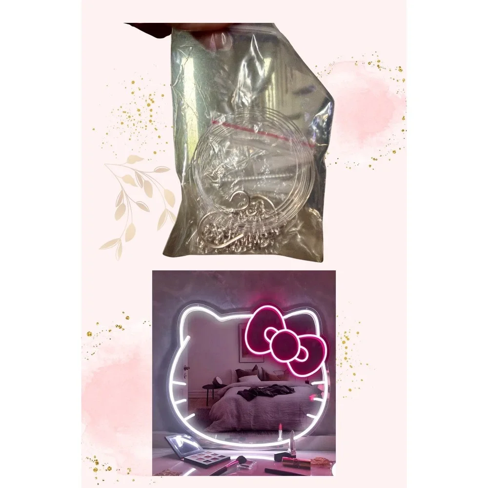Hello Kitty LED Neon‎ Wall Mirror - NEW!!